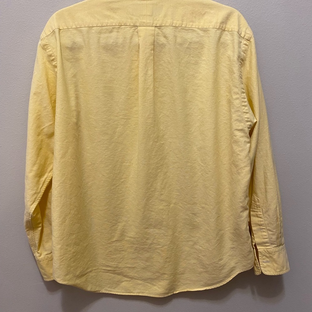 Mans Ralph Lauren pale yellow long sleeve button down shirt size 10 beau… - Picture 10 of 13